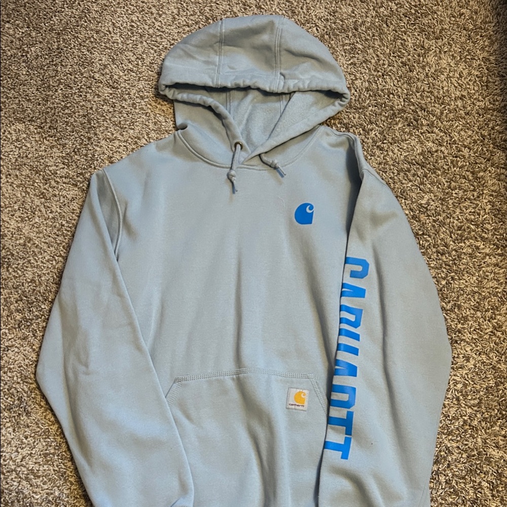 Carhartt Men's Light Blue Hoodie